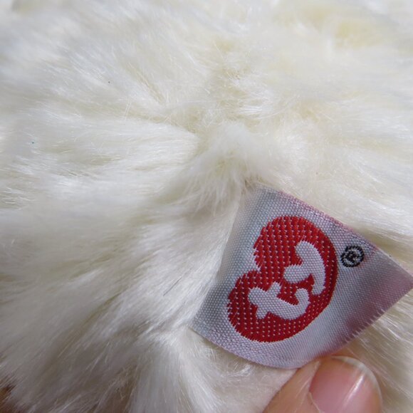 White Soft Bear with Pink Wired Ribbon & Lace Bow Valentine's Gift - Picture 9 of 11